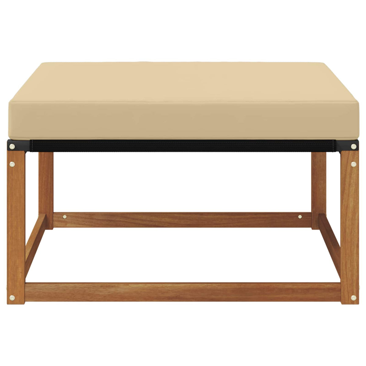 Outdoor Hocker Massivholz Akazie Natur