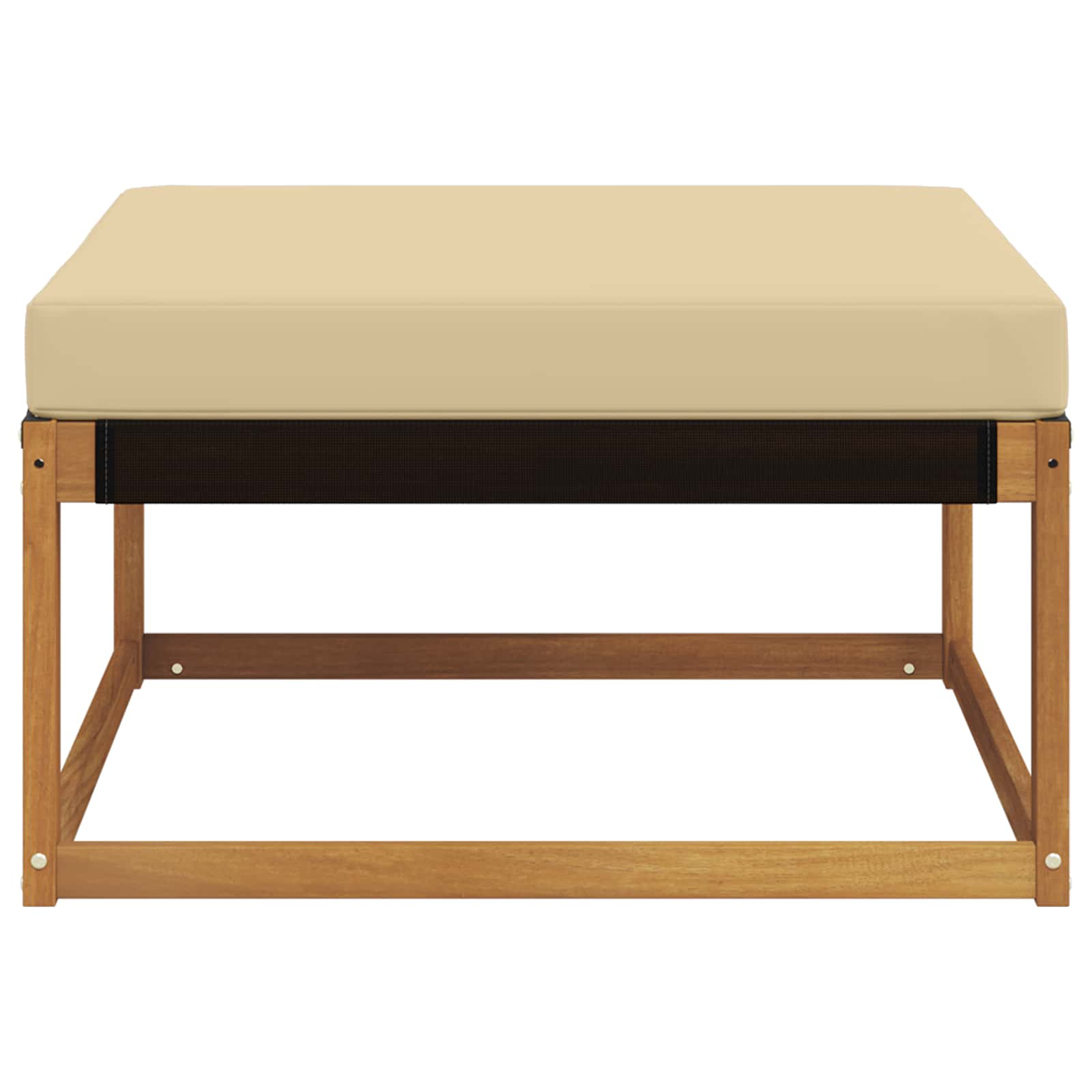 Outdoor Hocker Massivholz Akazie Natur