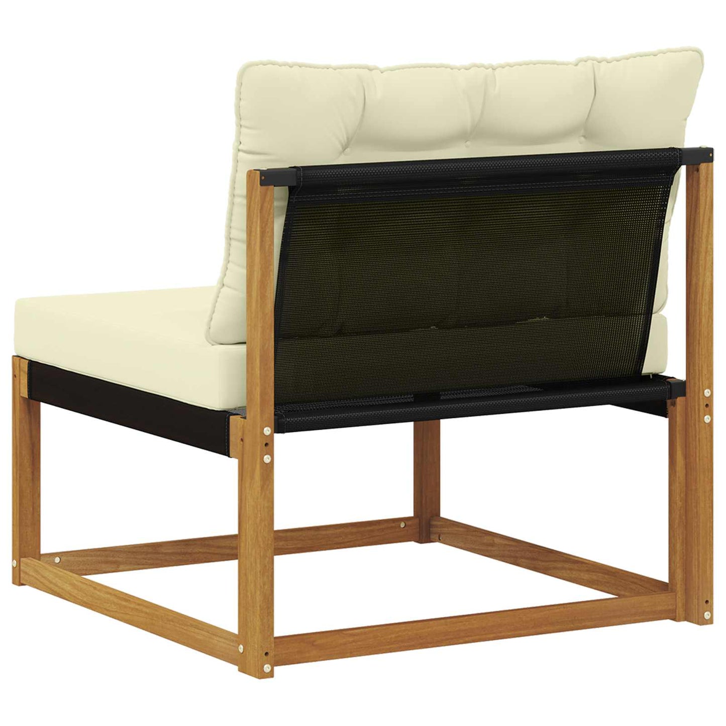 Outdoor Mittelsofa Massivholz Akazie Natur