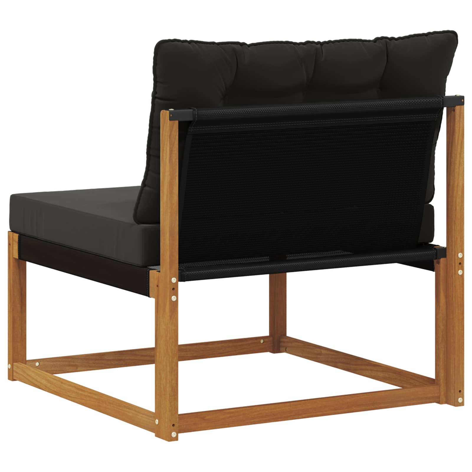 Outdoor Mittelsofa Massivholz Akazie Natur