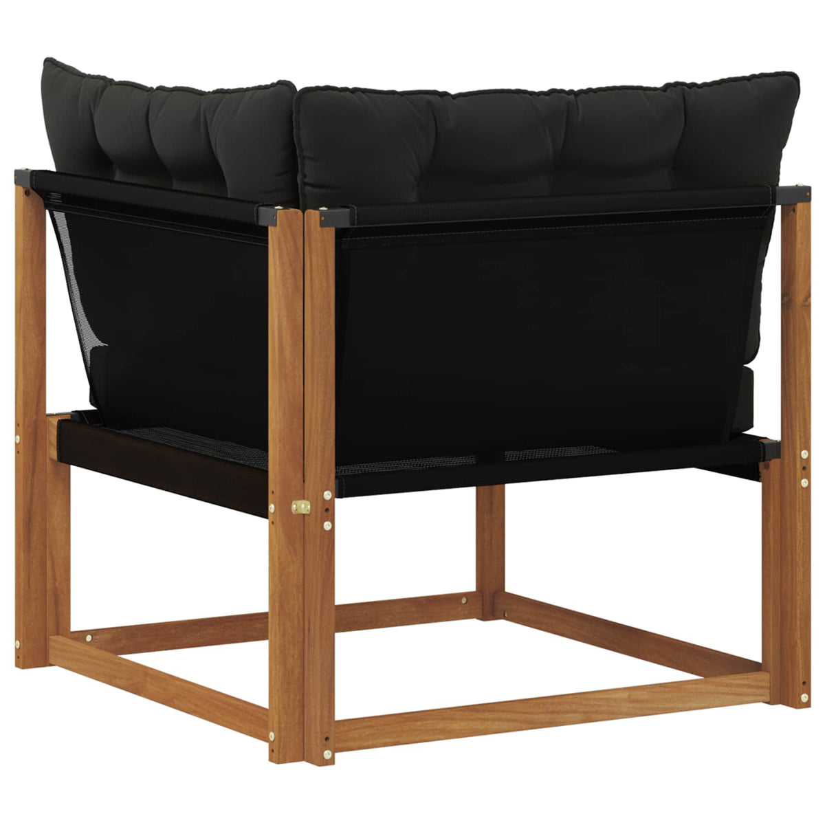 Outdoor Ecksofa Massivholz Akazie Natur