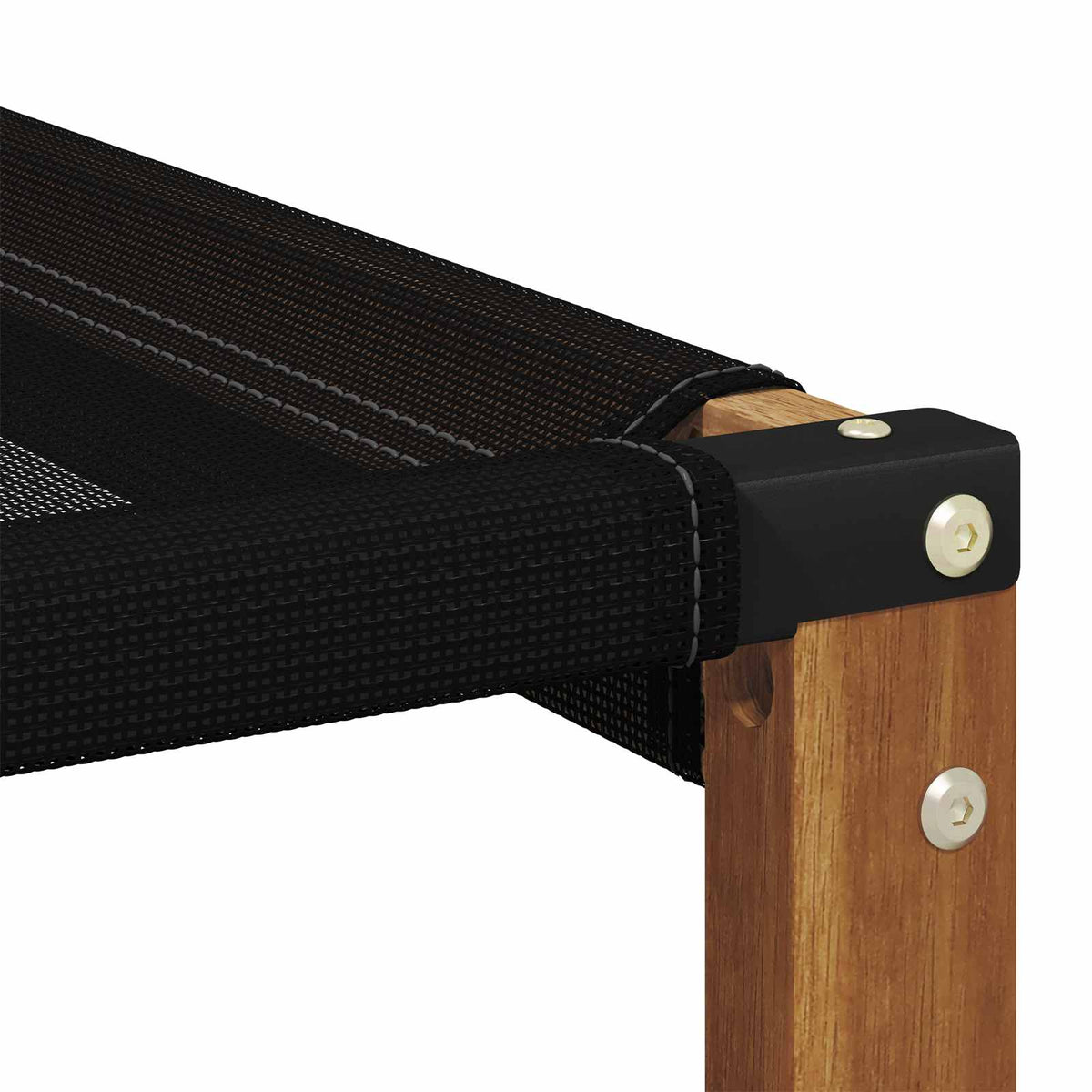 2 Stk. Outdoor Mittelsofa Massivholz Akazie Natur
