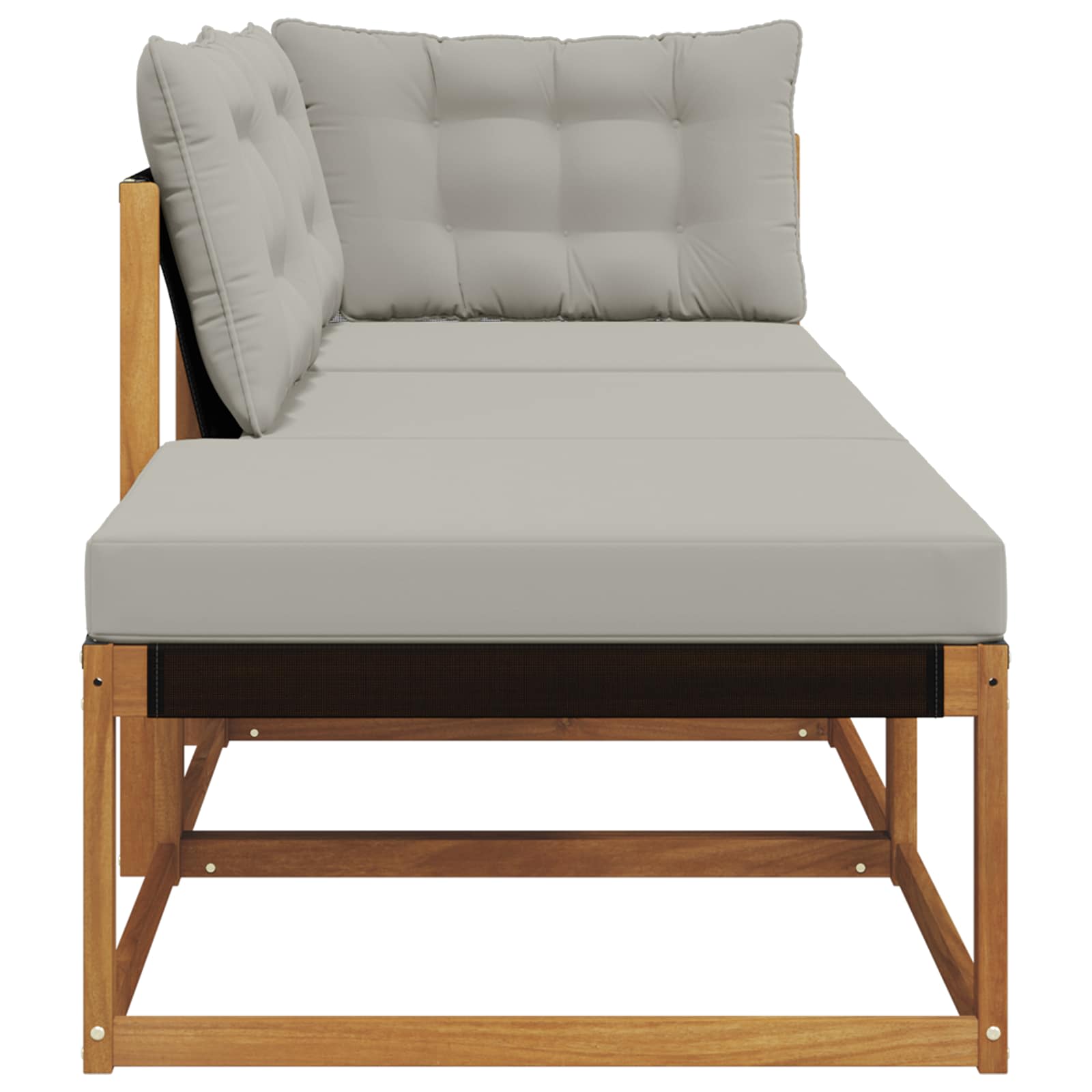 3 Stk. Outdoor-Sofagarnitur Massivholz Akazie