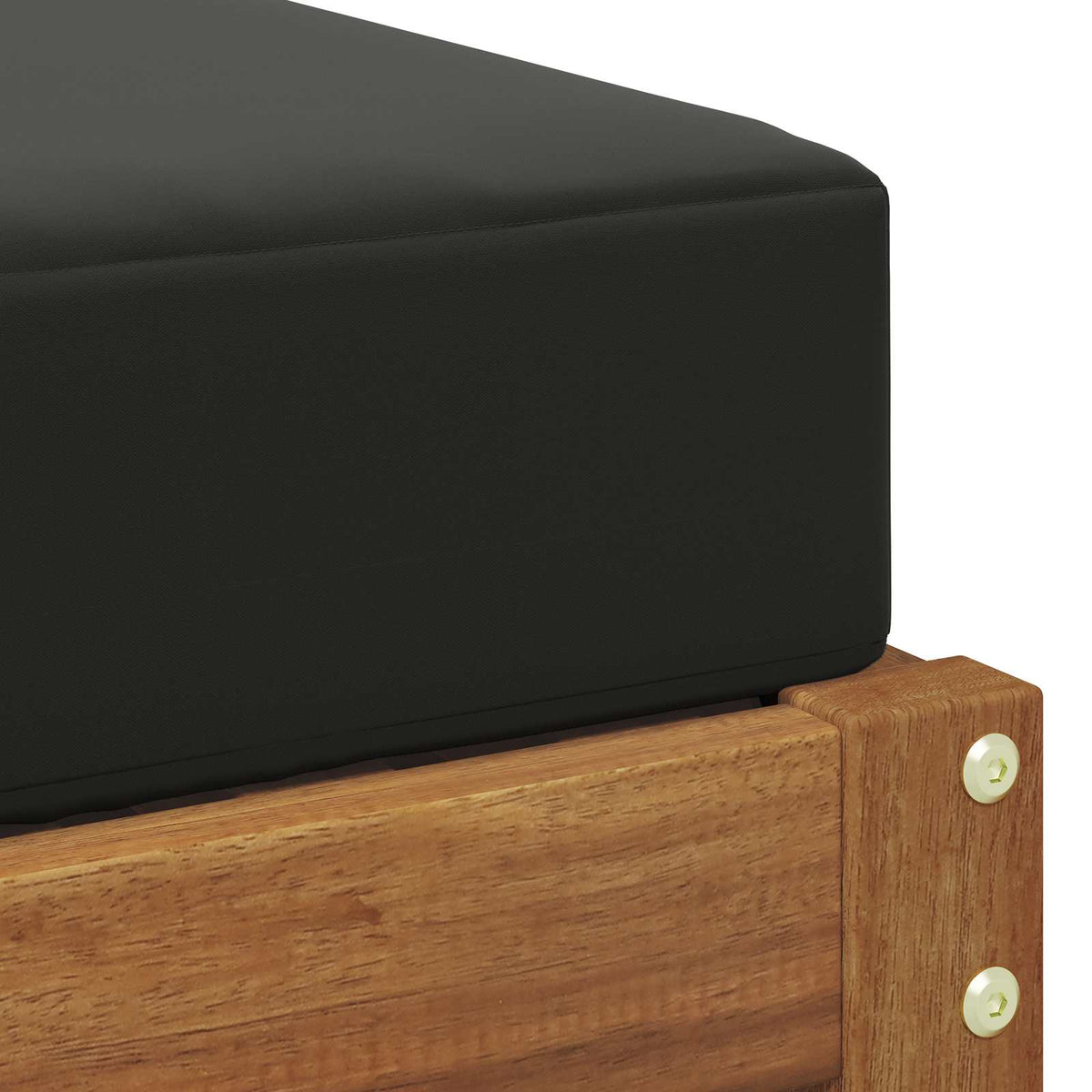 Outdoor Hocker Bank Massivholz Akazie Natur