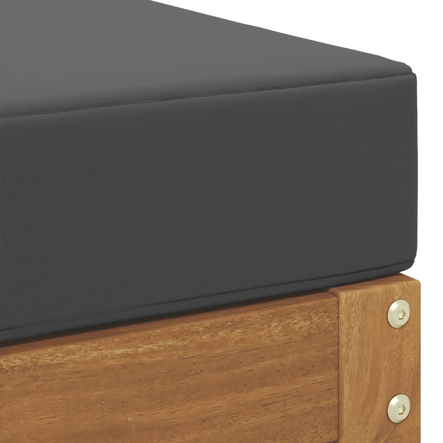 Outdoor Hocker Bank Massivholz Akazie Natur