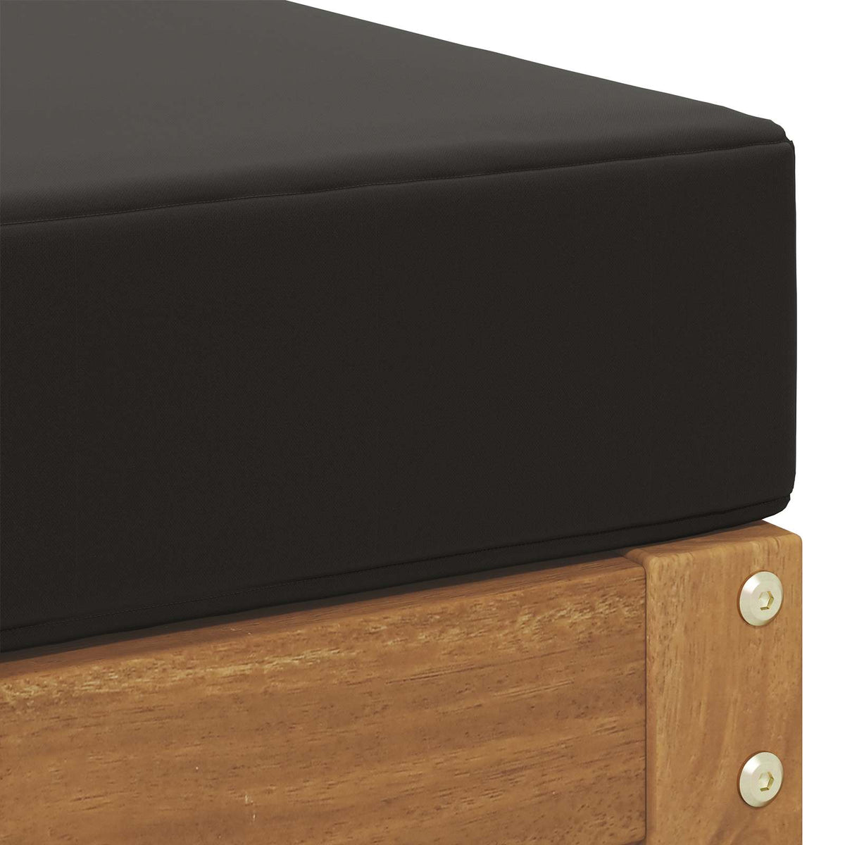 Outdoor Hocker Bank Massivholz Akazie Natur