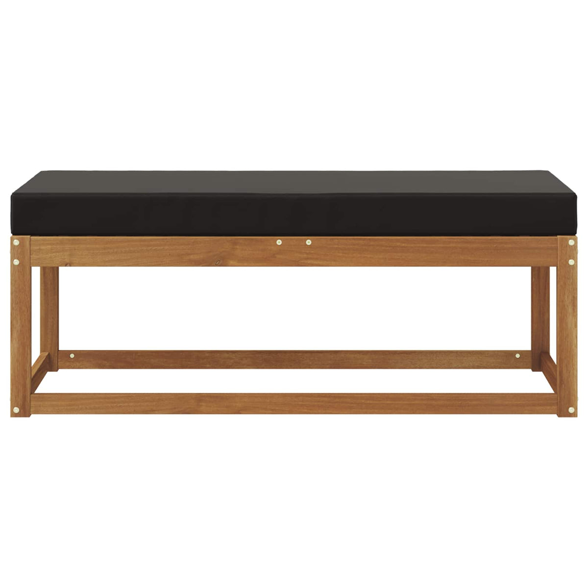 Outdoor Hocker Bank Massivholz Akazie Natur