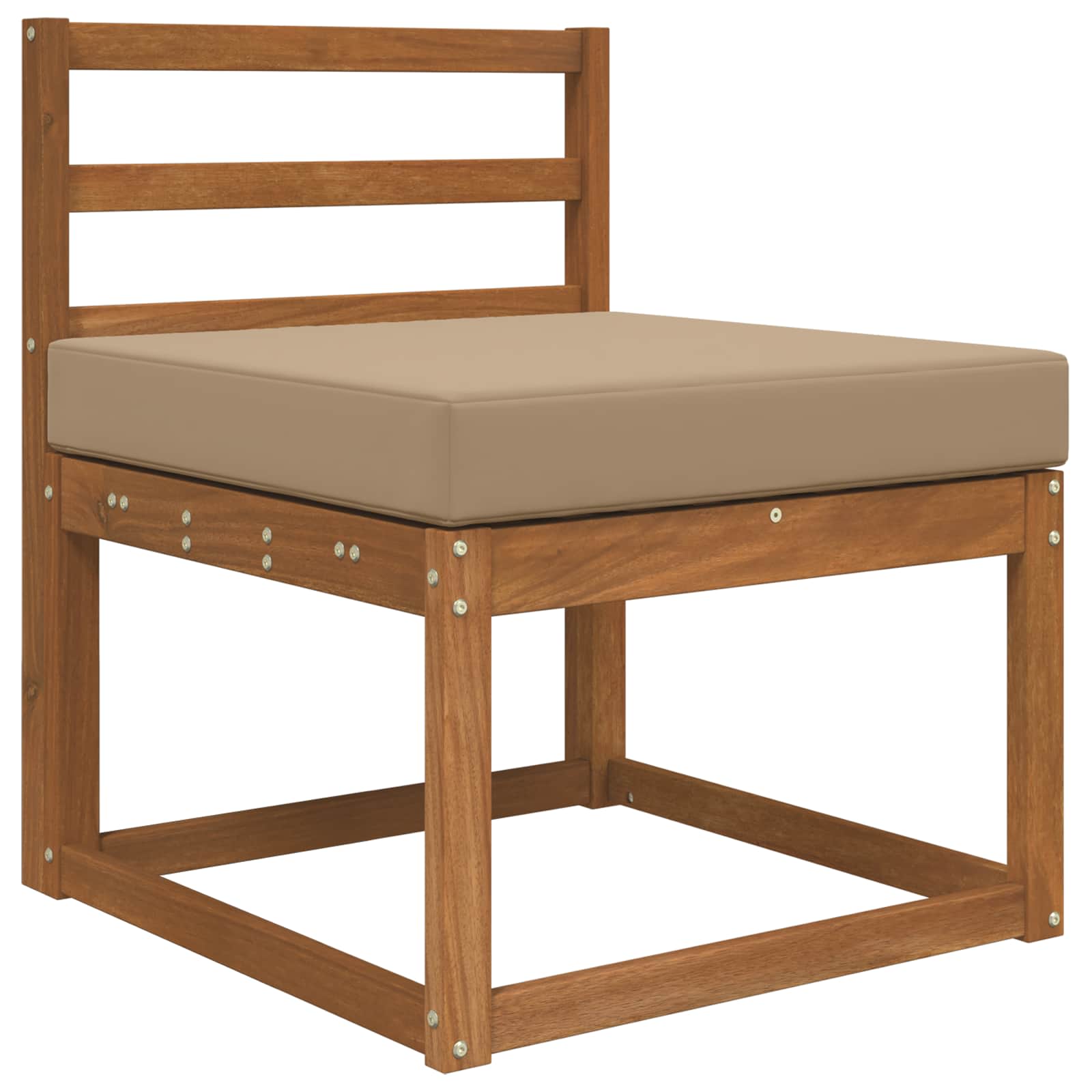 Sofakissen für draußen Polyester Taupe 60 x 60 cm
