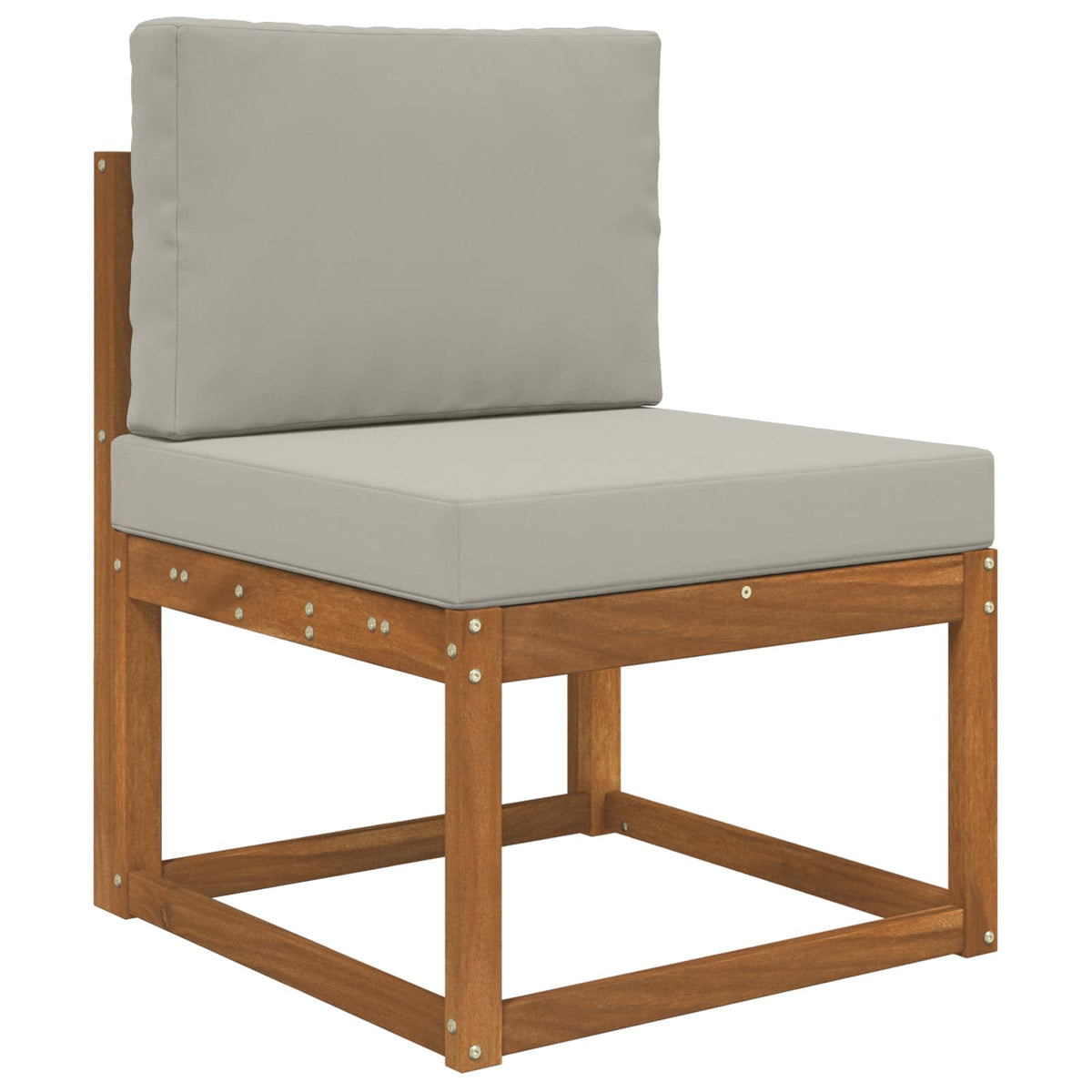 Sofakissen für draußen Polyester Grau 60 x 60 cm