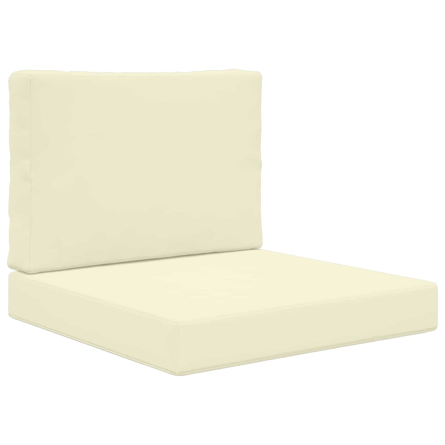 Sofakissen für draußen Polyester Creme 60 x 60 cm