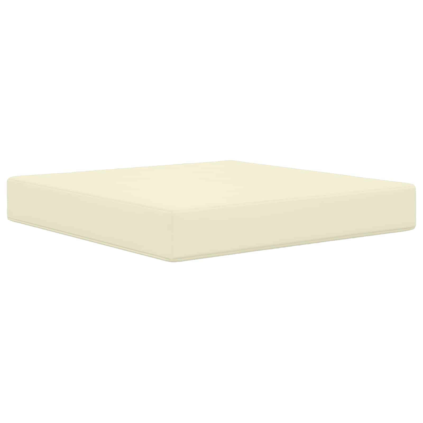 Sofakissen für draußen Polyester Creme 60 x 60 cm