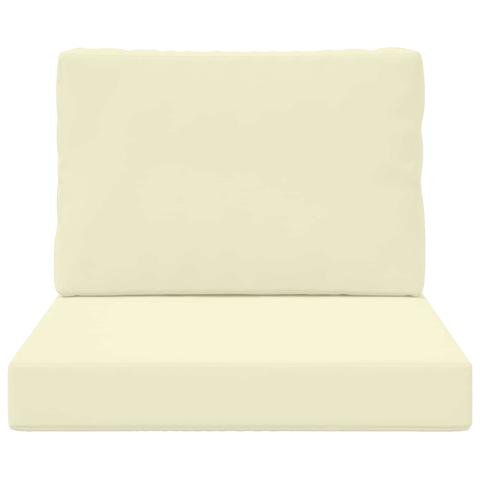 Sofakissen für draußen Polyester Creme 60 x 60 cm