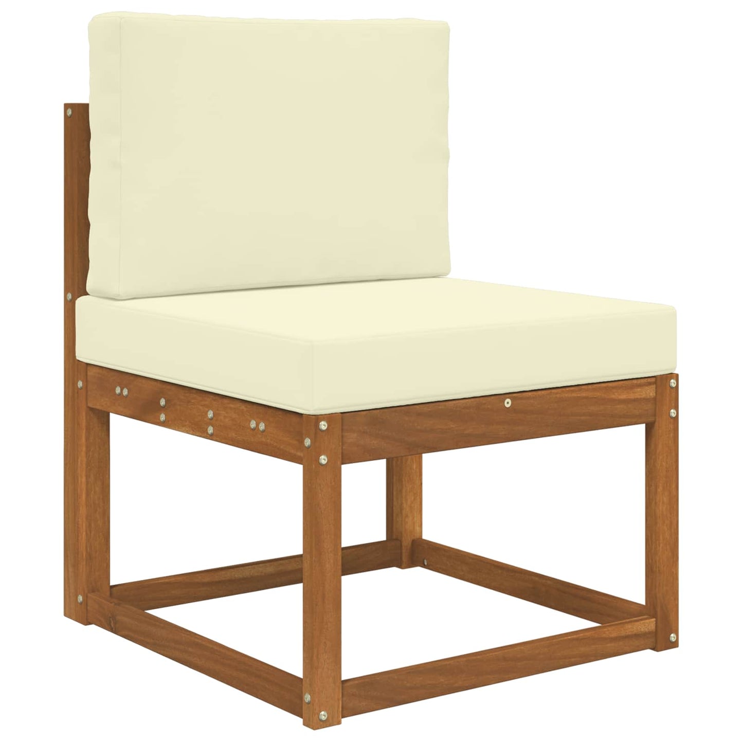 Sofakissen für draußen Polyester Creme 60 x 60 cm