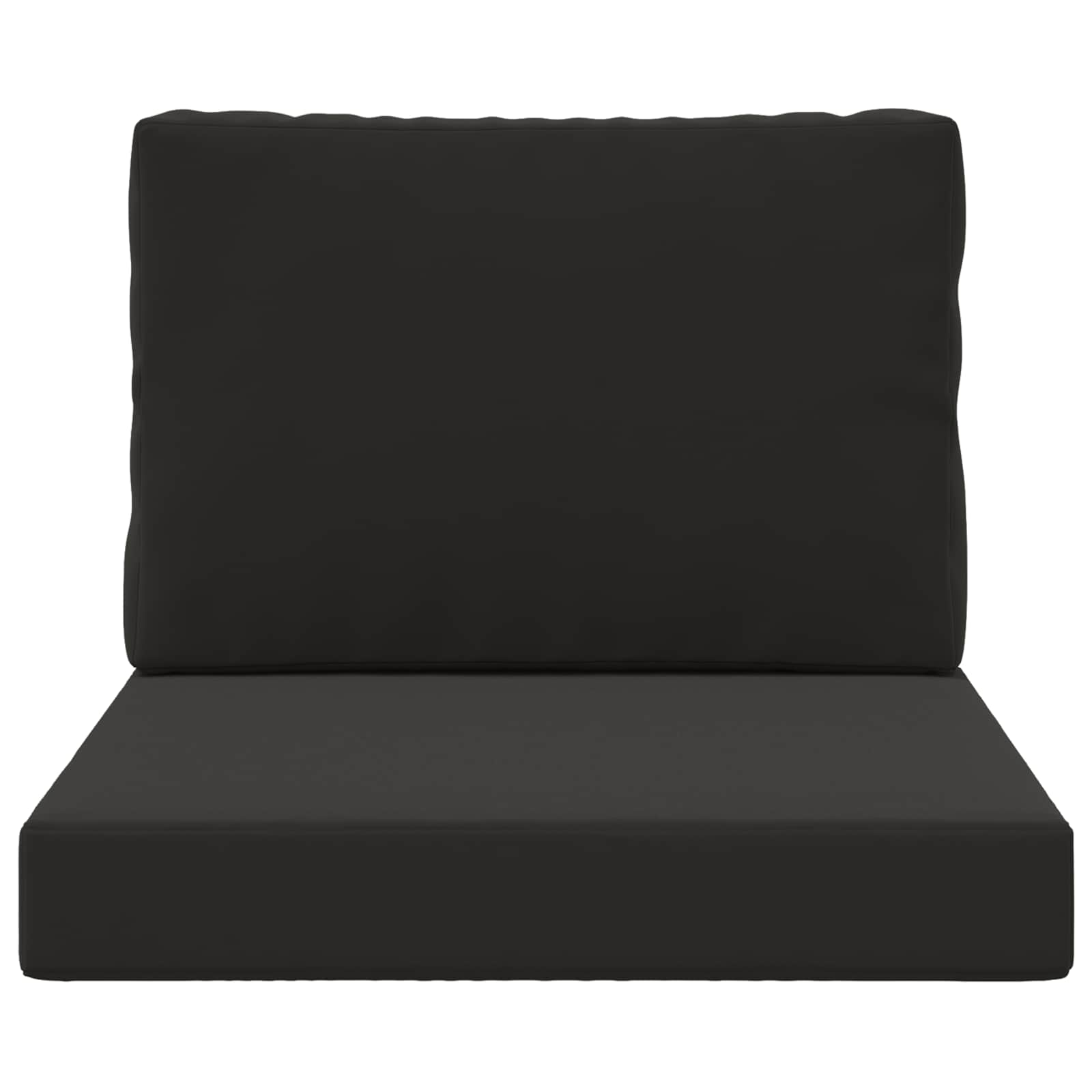 Sofakissen für draußen Polyester Schwarz 60 x 60 cm