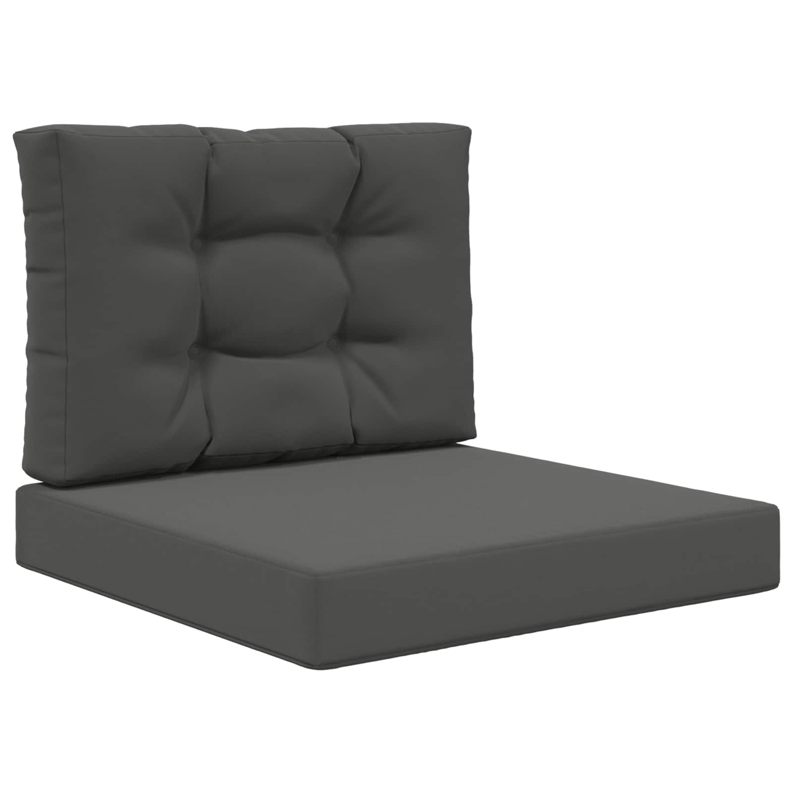 Sofakissen für draußen Polyester Anthrazit 60 x 60 cm