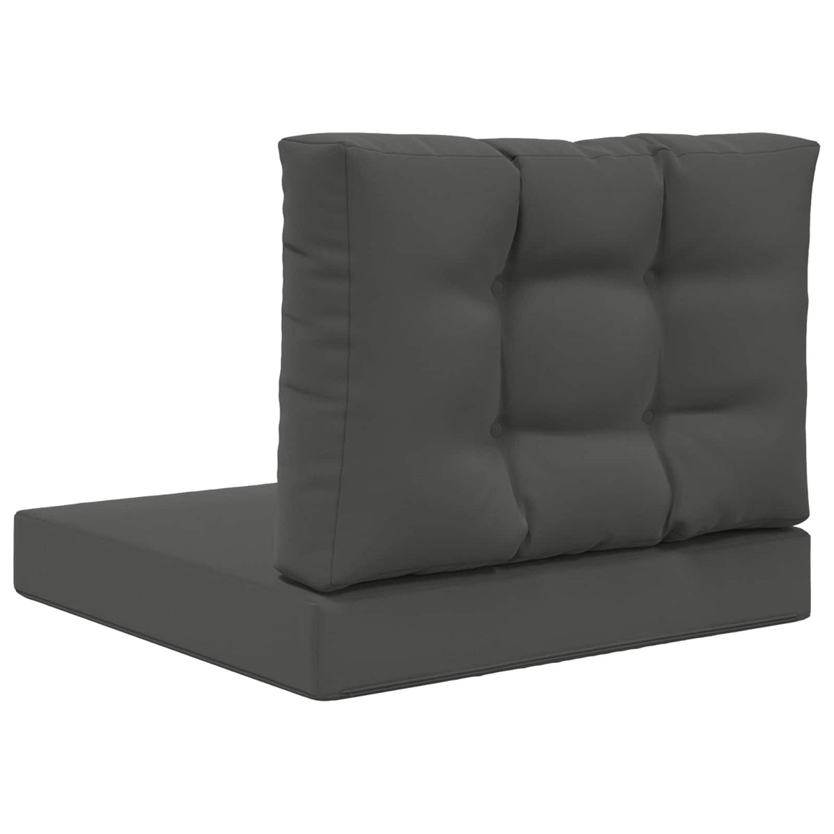 Sofakissen für draußen Polyester Anthrazit 60 x 60 cm