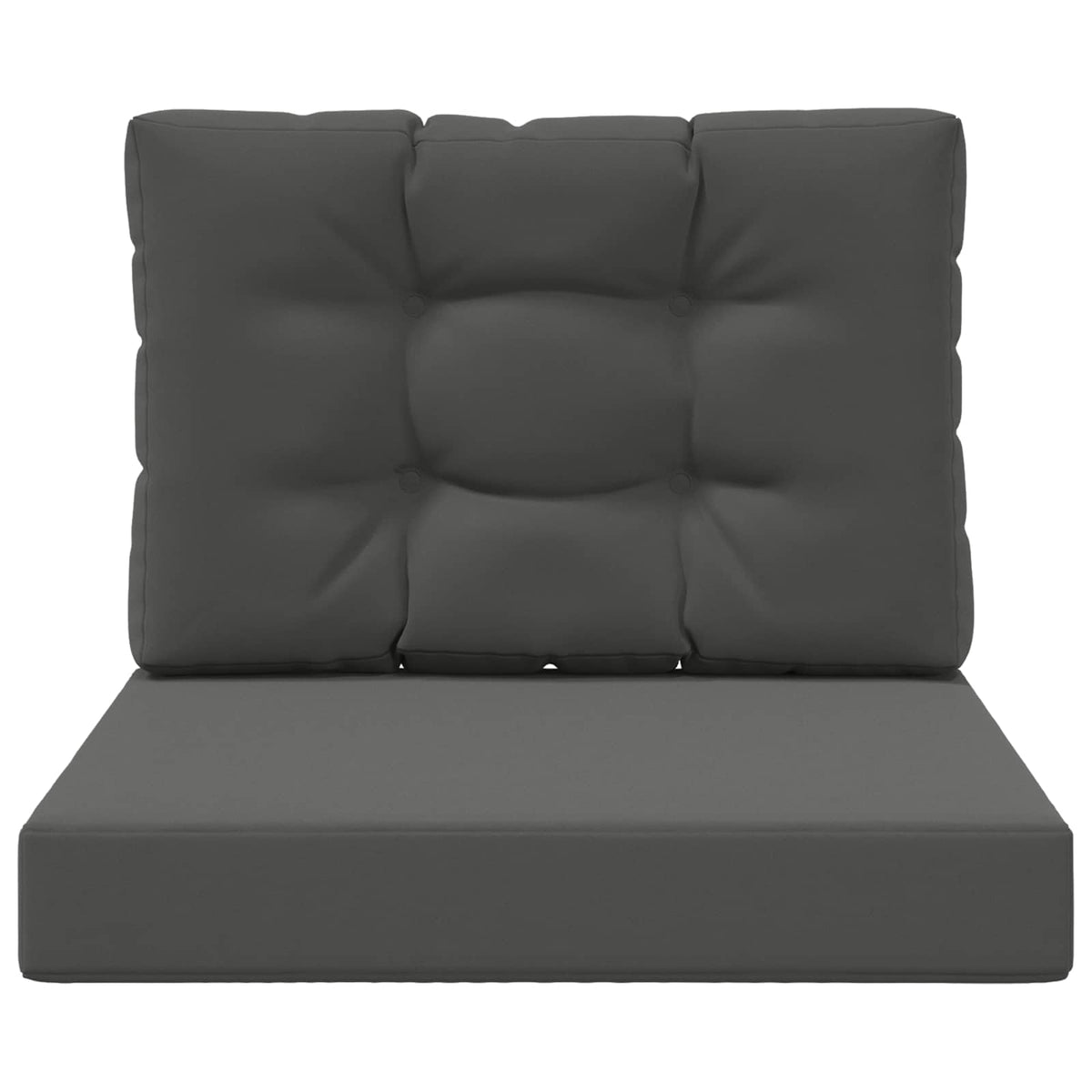 Sofakissen für draußen Polyester Anthrazit 60 x 60 cm