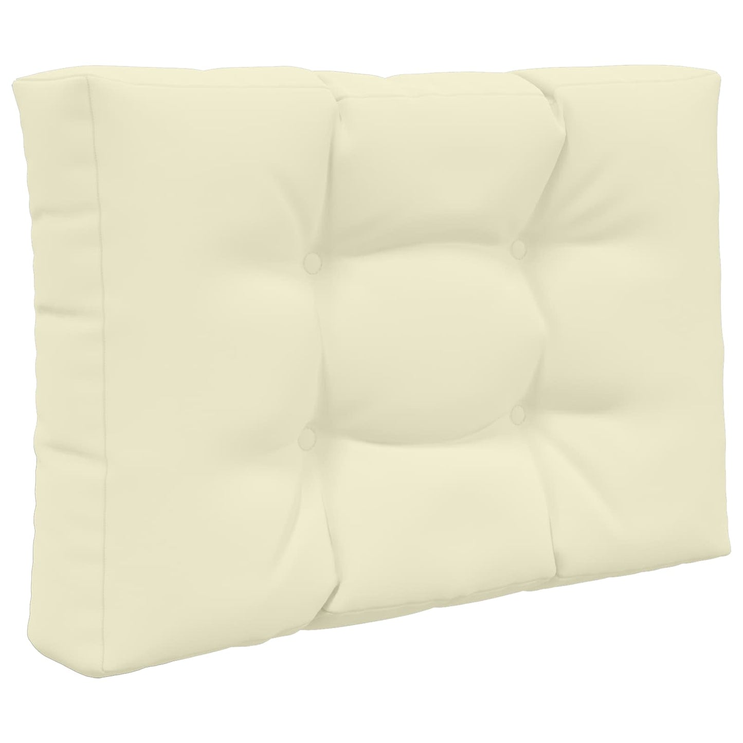 Sofakissen für draußen Polyester Creme 60 x 60 cm
