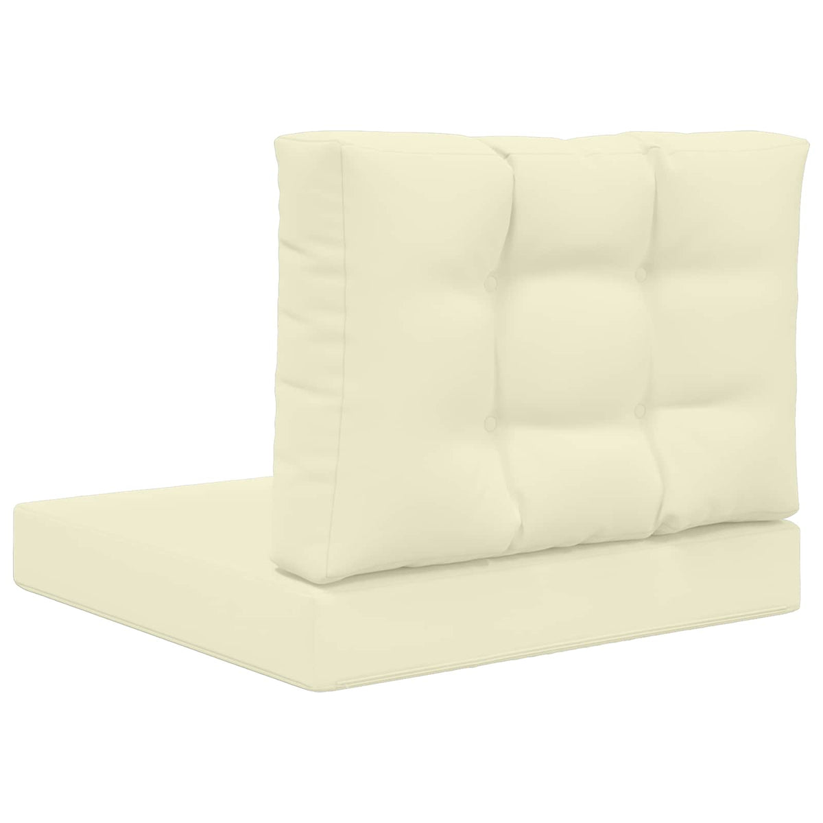 Sofakissen für draußen Polyester Creme 60 x 60 cm