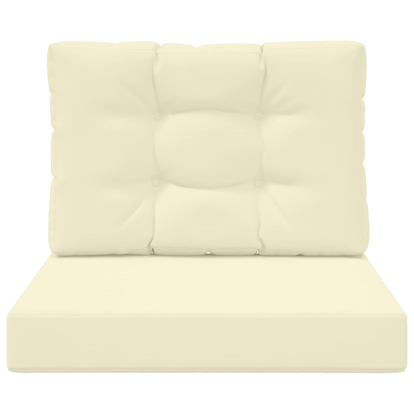 Sofakissen für draußen Polyester Creme 60 x 60 cm