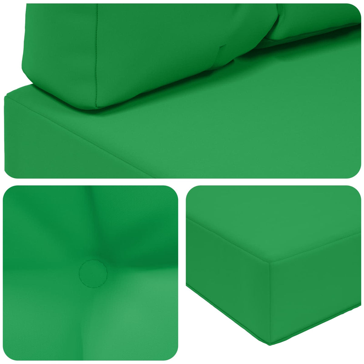 Sofakissen für draußen Polyester Grün 60 x 60 cm