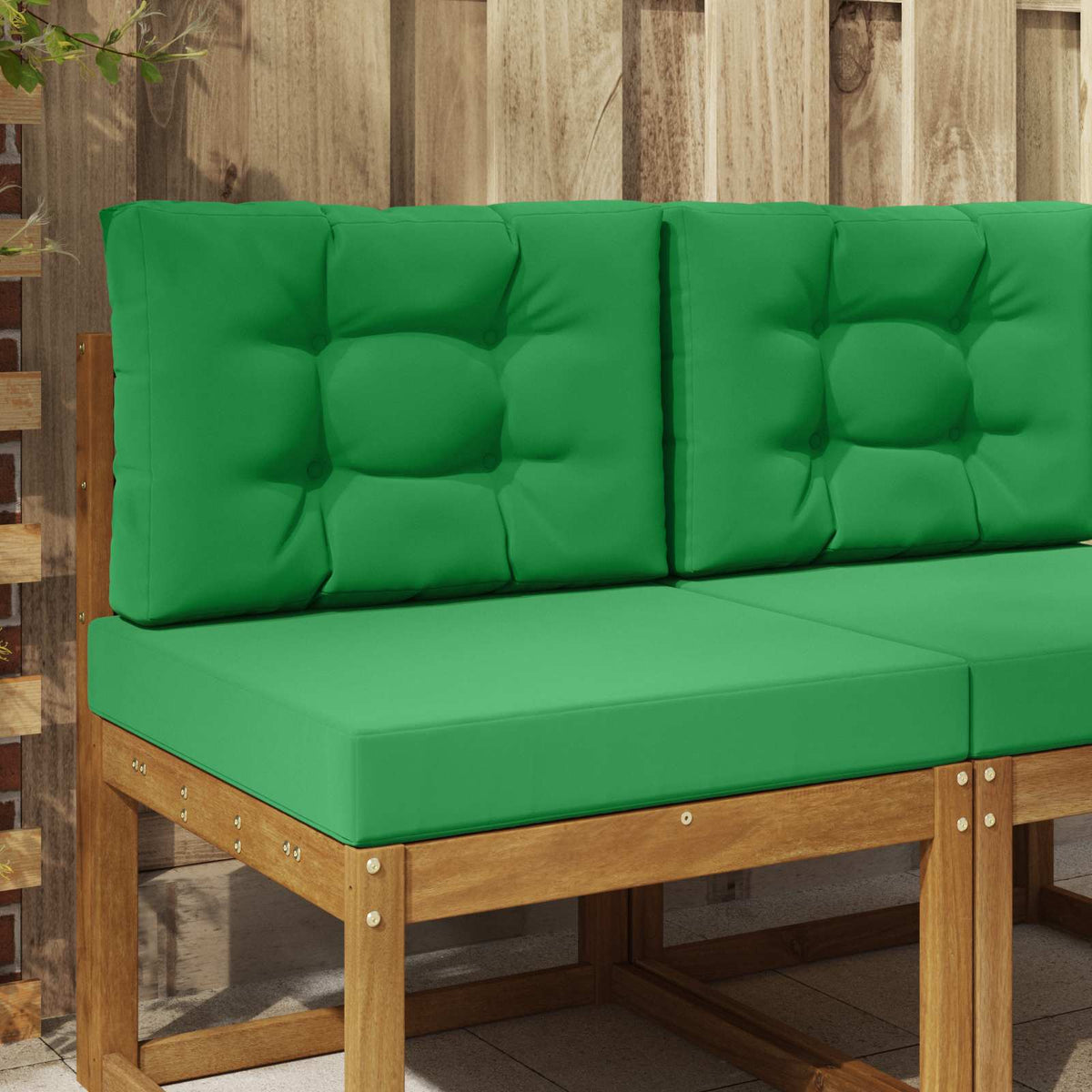 Sofakissen für draußen Polyester Grün 60 x 60 cm