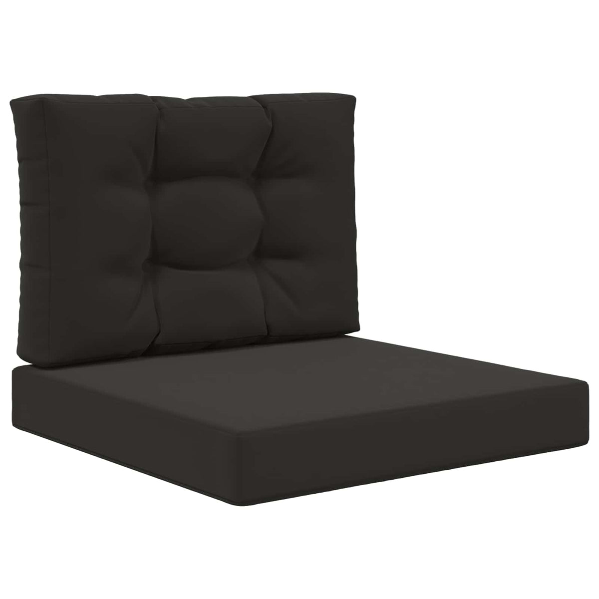 Sofakissen für draußen Polyester Schwarz 60 x 60 cm