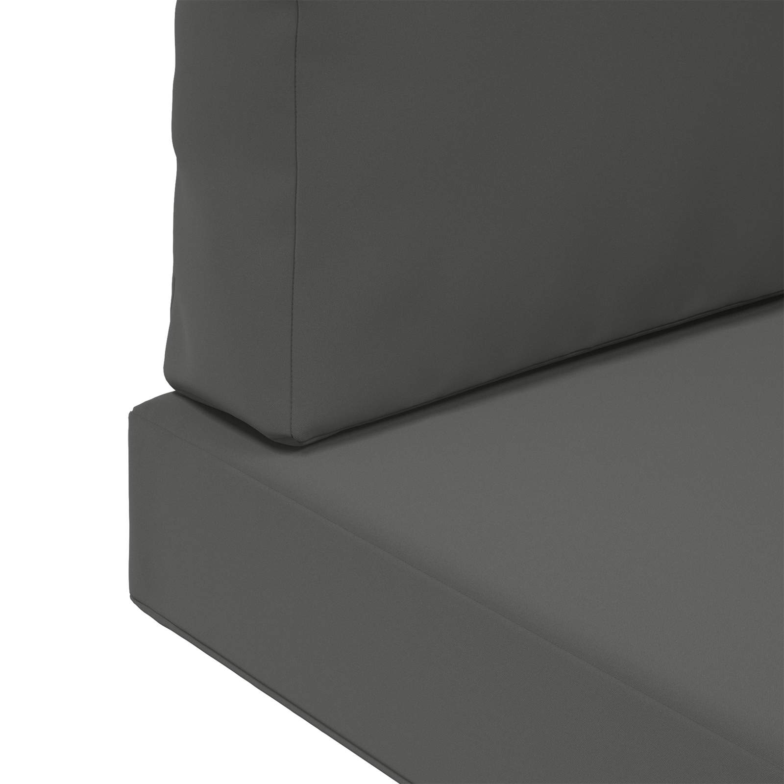 Sofakissen für draußen Polyester Anthrazit 60 x 60 cm