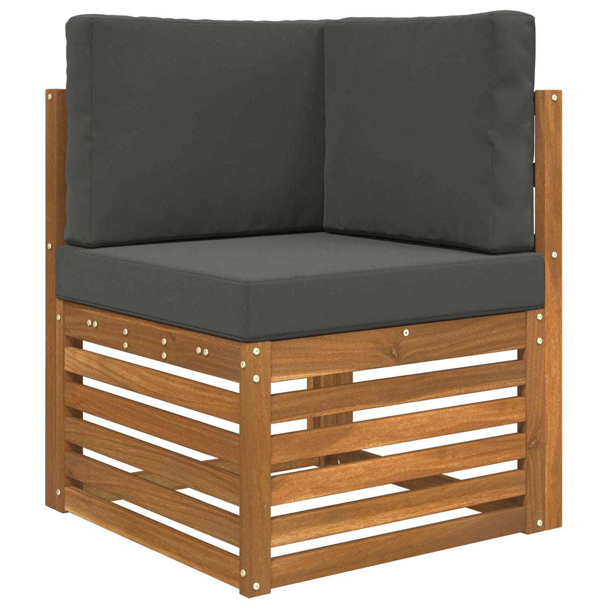 Sofakissen für draußen Polyester Anthrazit 60 x 60 cm