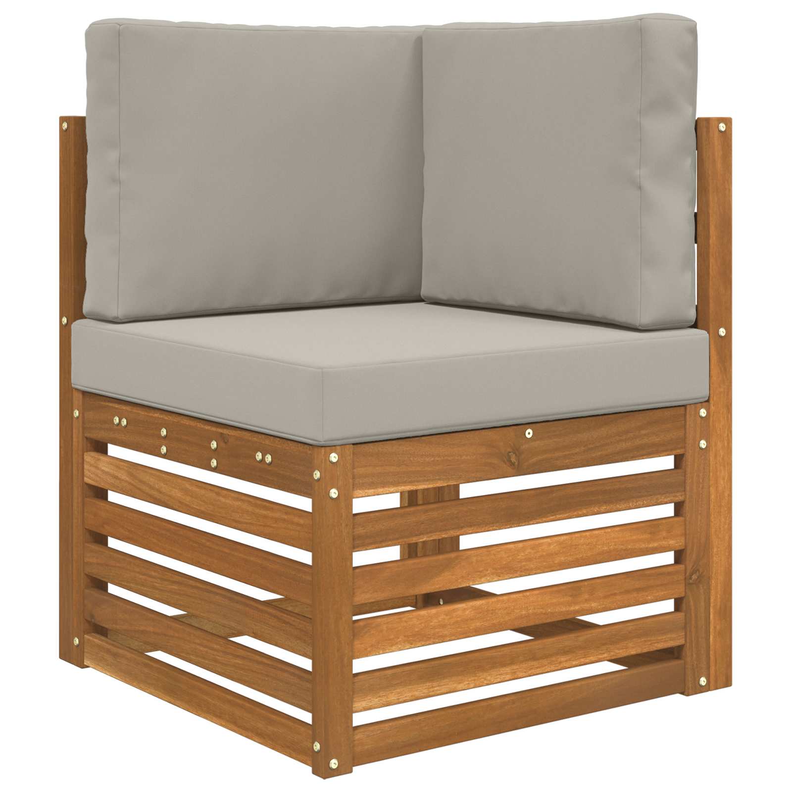 Sofakissen für draußen Polyester Grau 60 x 60 cm