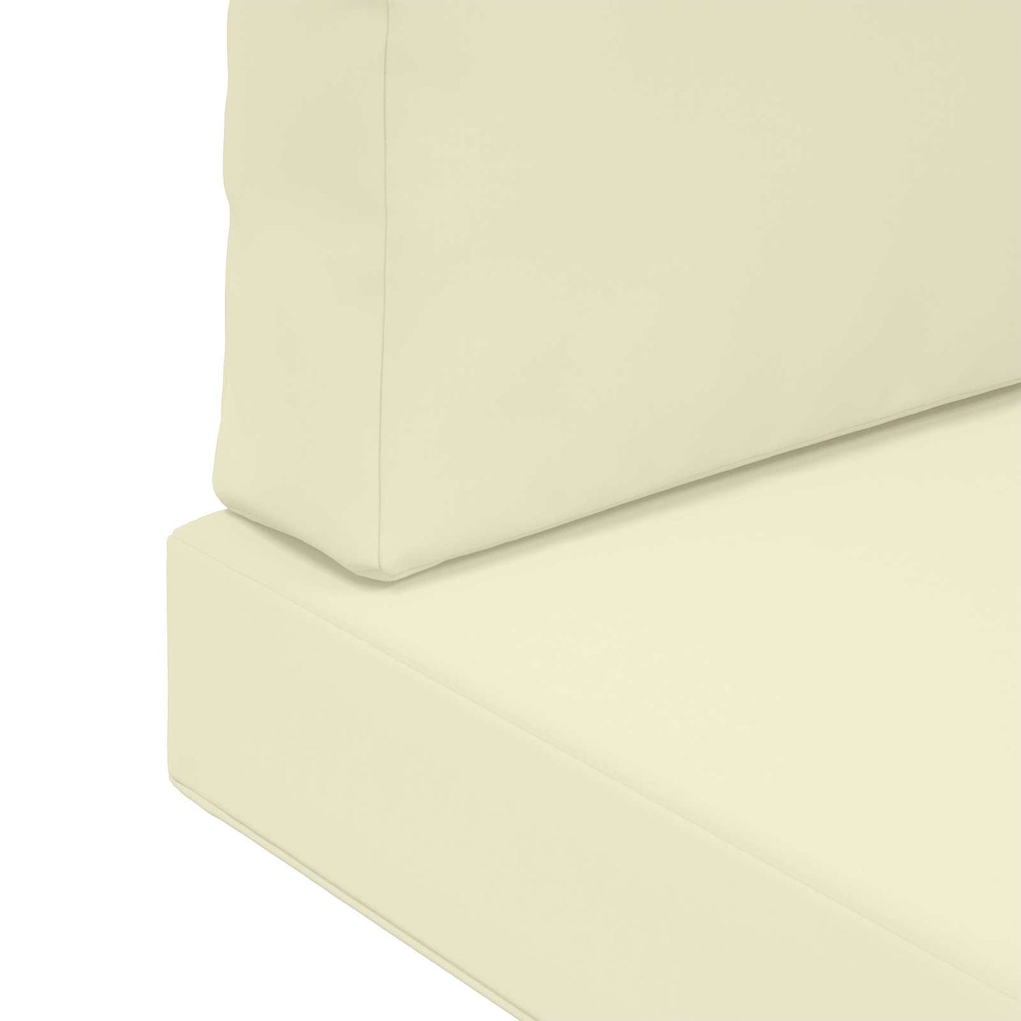 Sofakissen für draußen Polyester Creme 60 x 60 cm