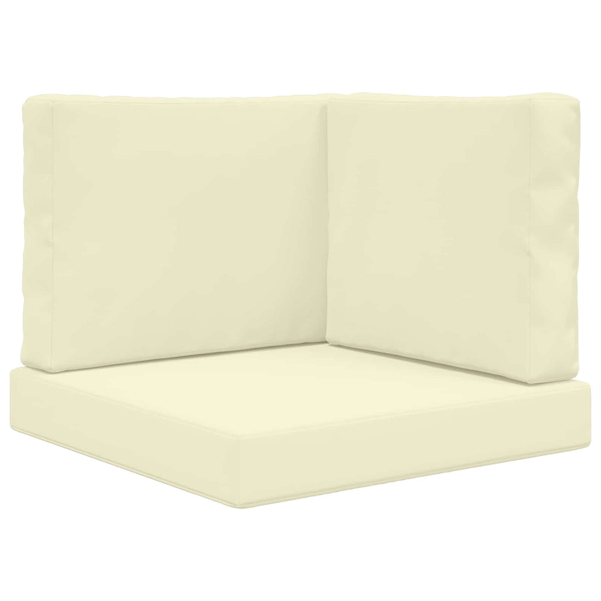 Sofakissen für draußen Polyester Creme 60 x 60 cm