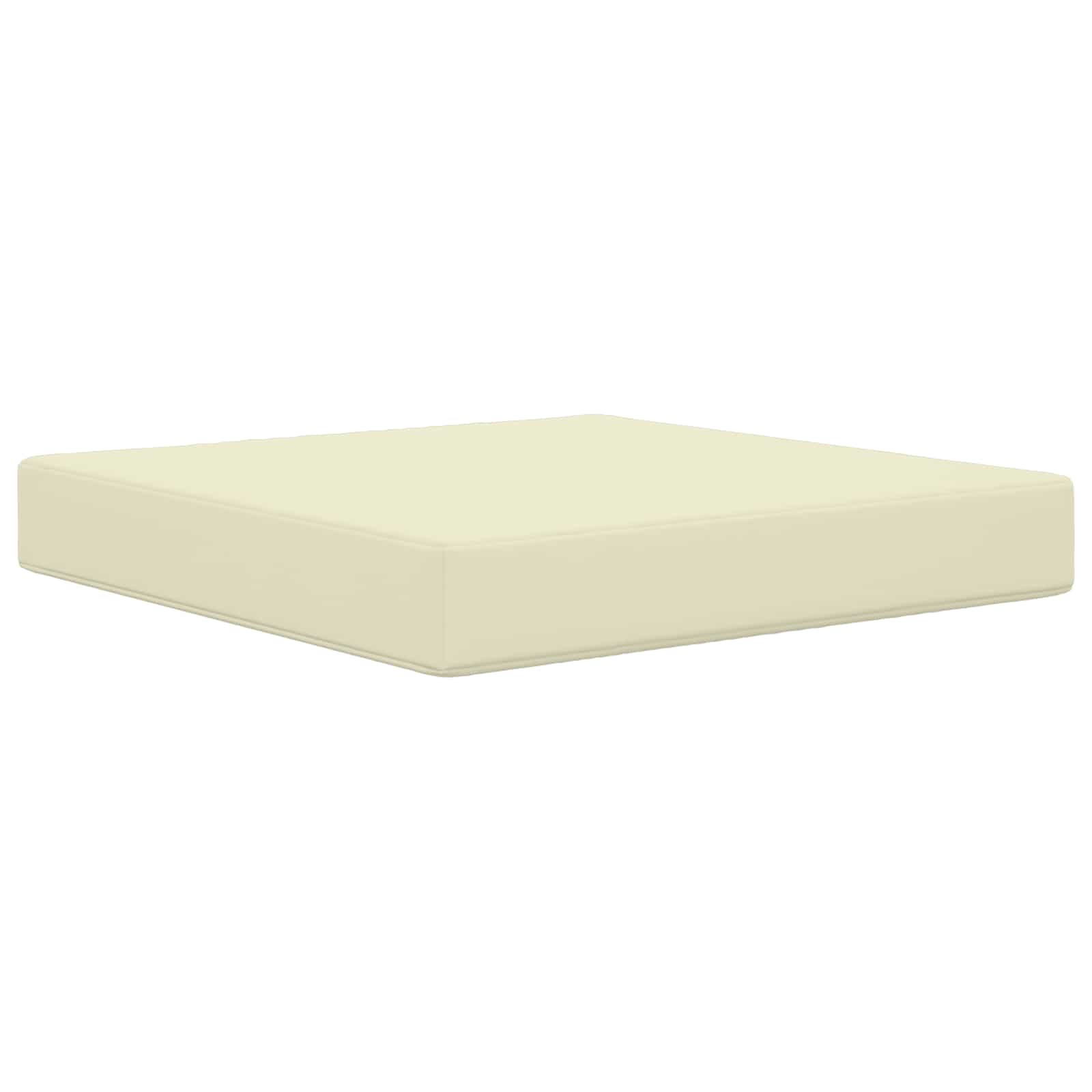 Sofakissen für draußen Polyester Creme 60 x 60 cm