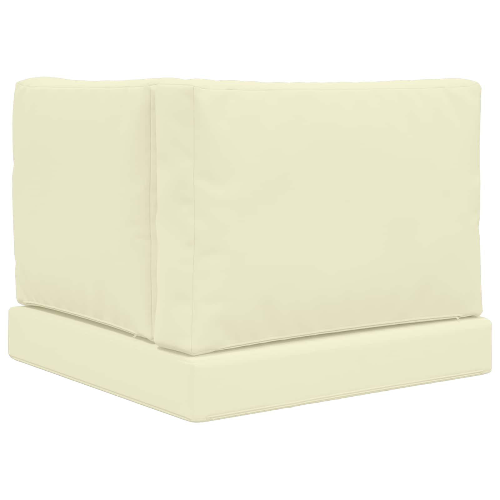 Sofakissen für draußen Polyester Creme 60 x 60 cm
