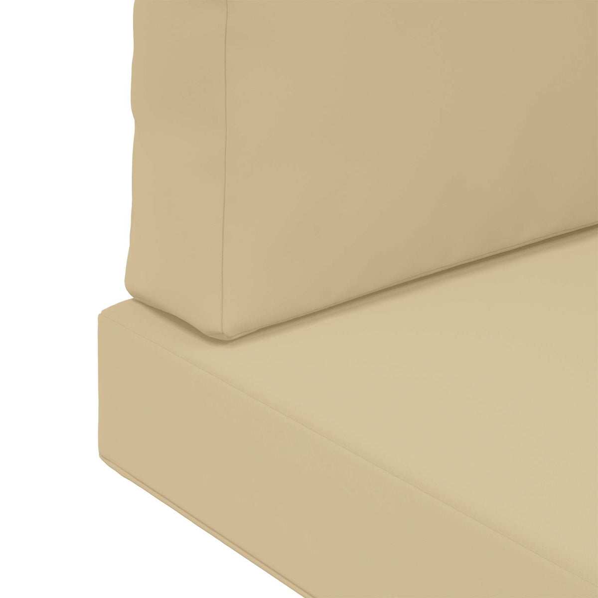 Sofakissen für draußen Polyester Beige 60 x 60 cm