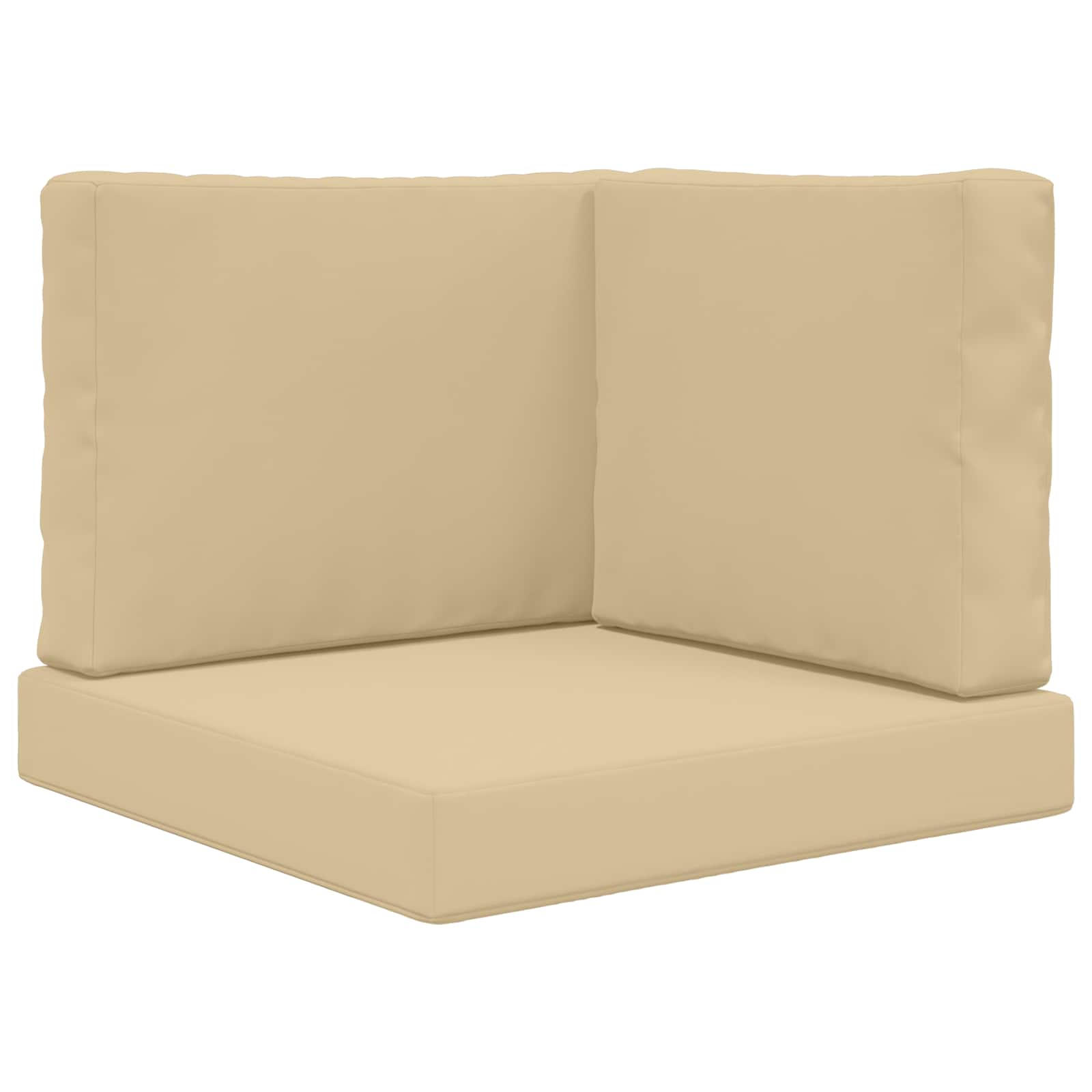 Sofakissen für draußen Polyester Beige 60 x 60 cm