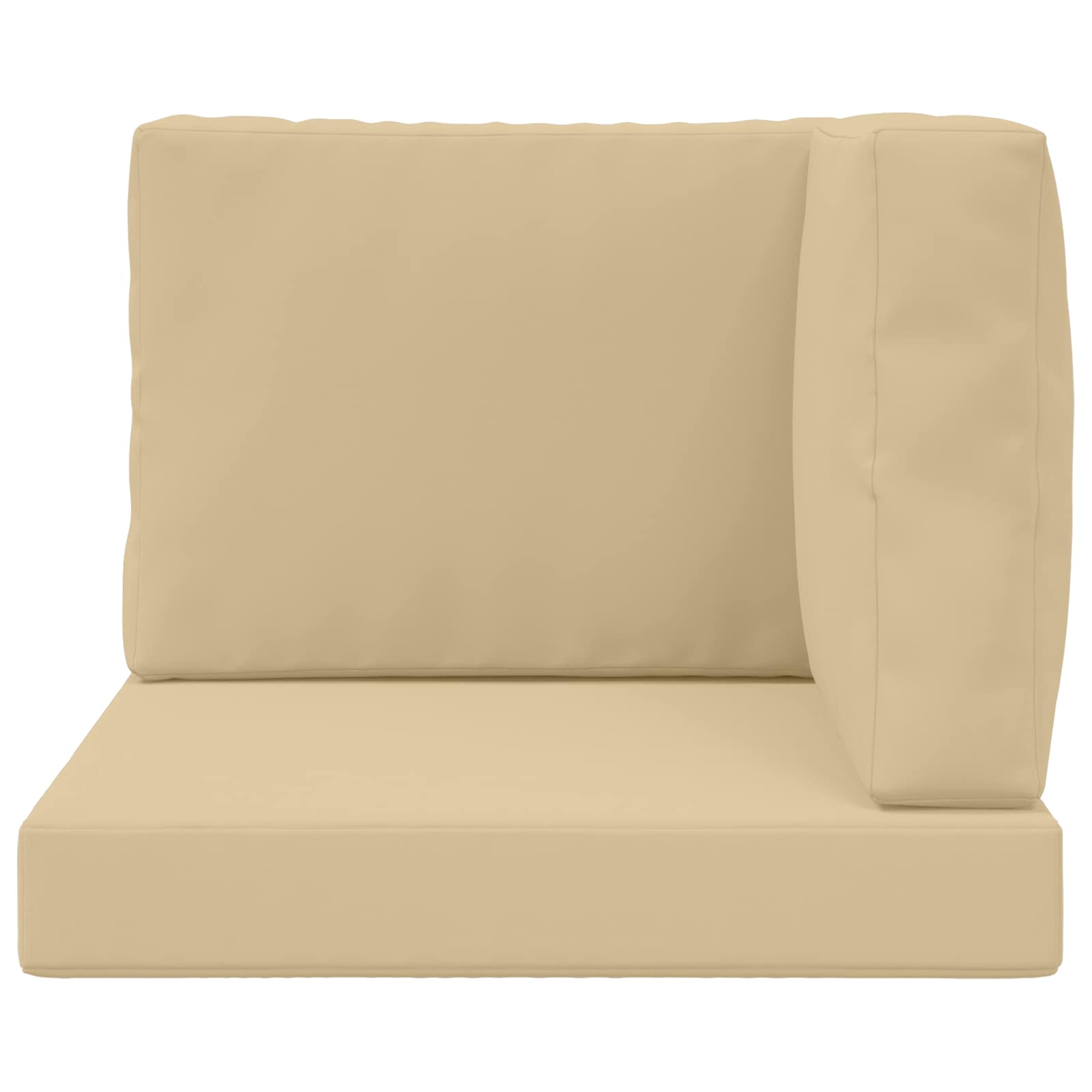 Sofakissen für draußen Polyester Beige 60 x 60 cm