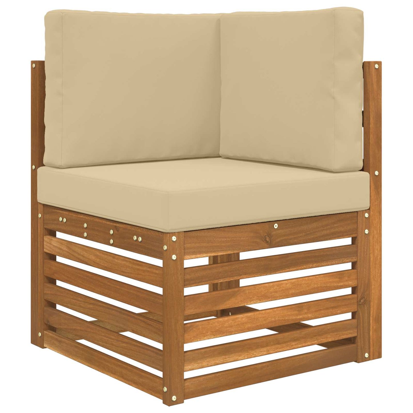 Sofakissen für draußen Polyester Beige 60 x 60 cm