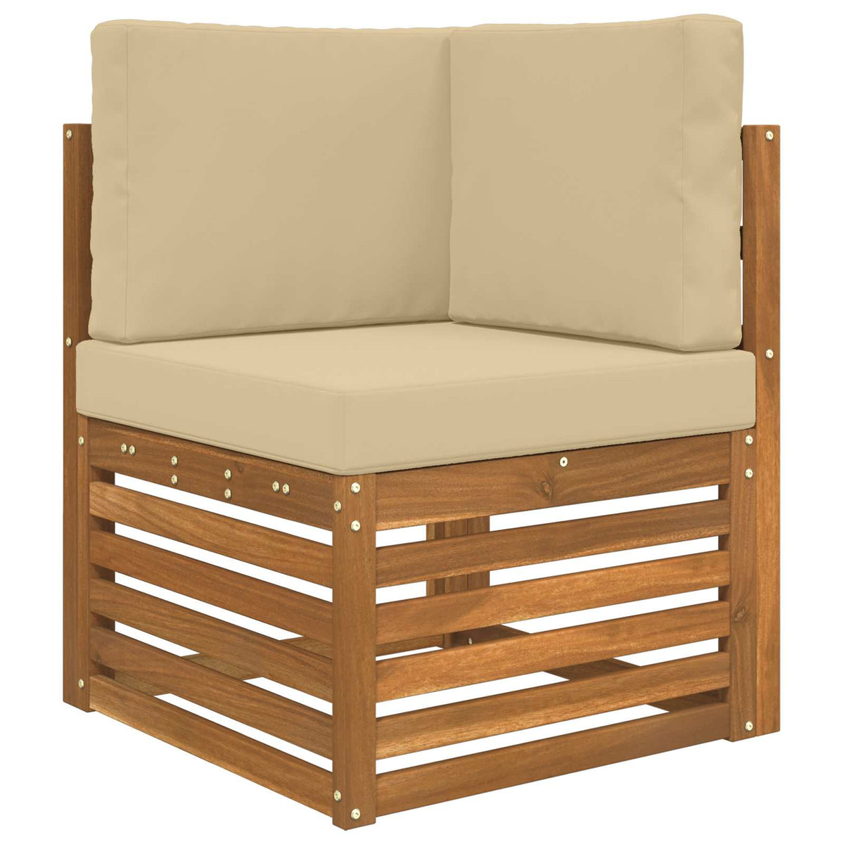 Sofakissen für draußen Polyester Beige 60 x 60 cm