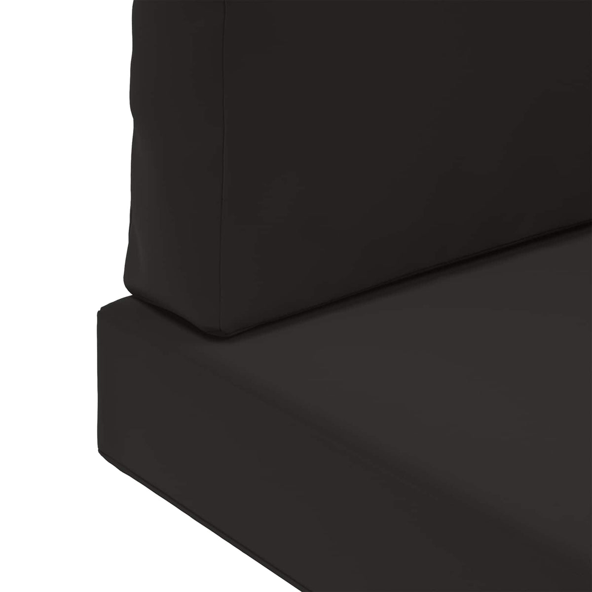 Sofakissen für draußen Polyester Schwarz 60 x 60 cm