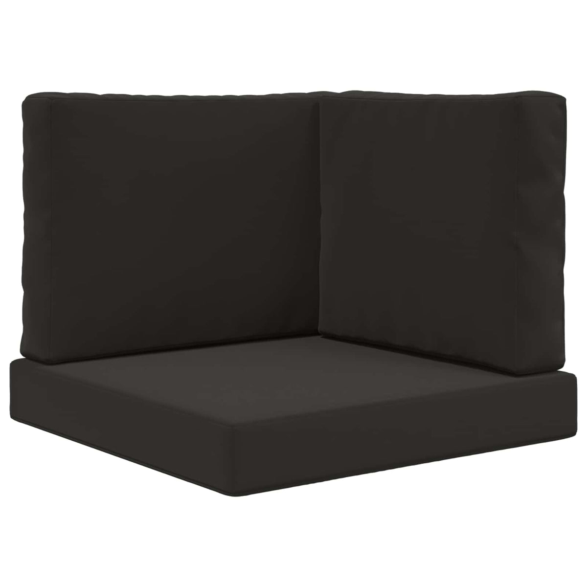 Sofakissen für draußen Polyester Schwarz 60 x 60 cm