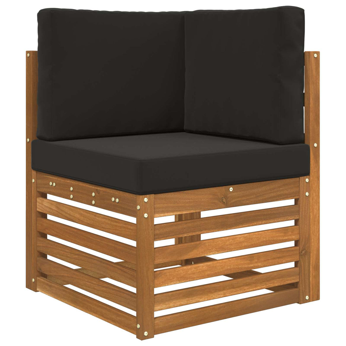 Sofakissen für draußen Polyester Schwarz 60 x 60 cm