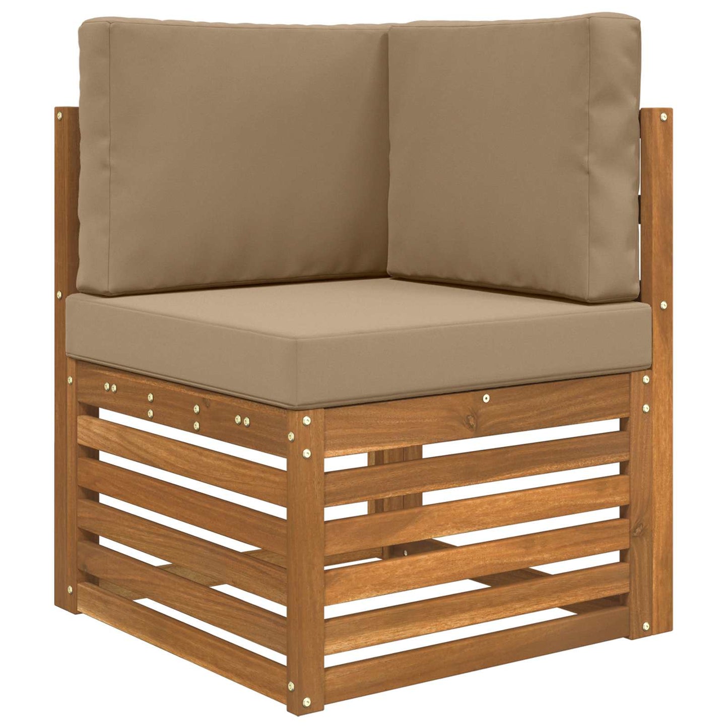Sofakissen für draußen Polyester Taupe 60 x 60 cm