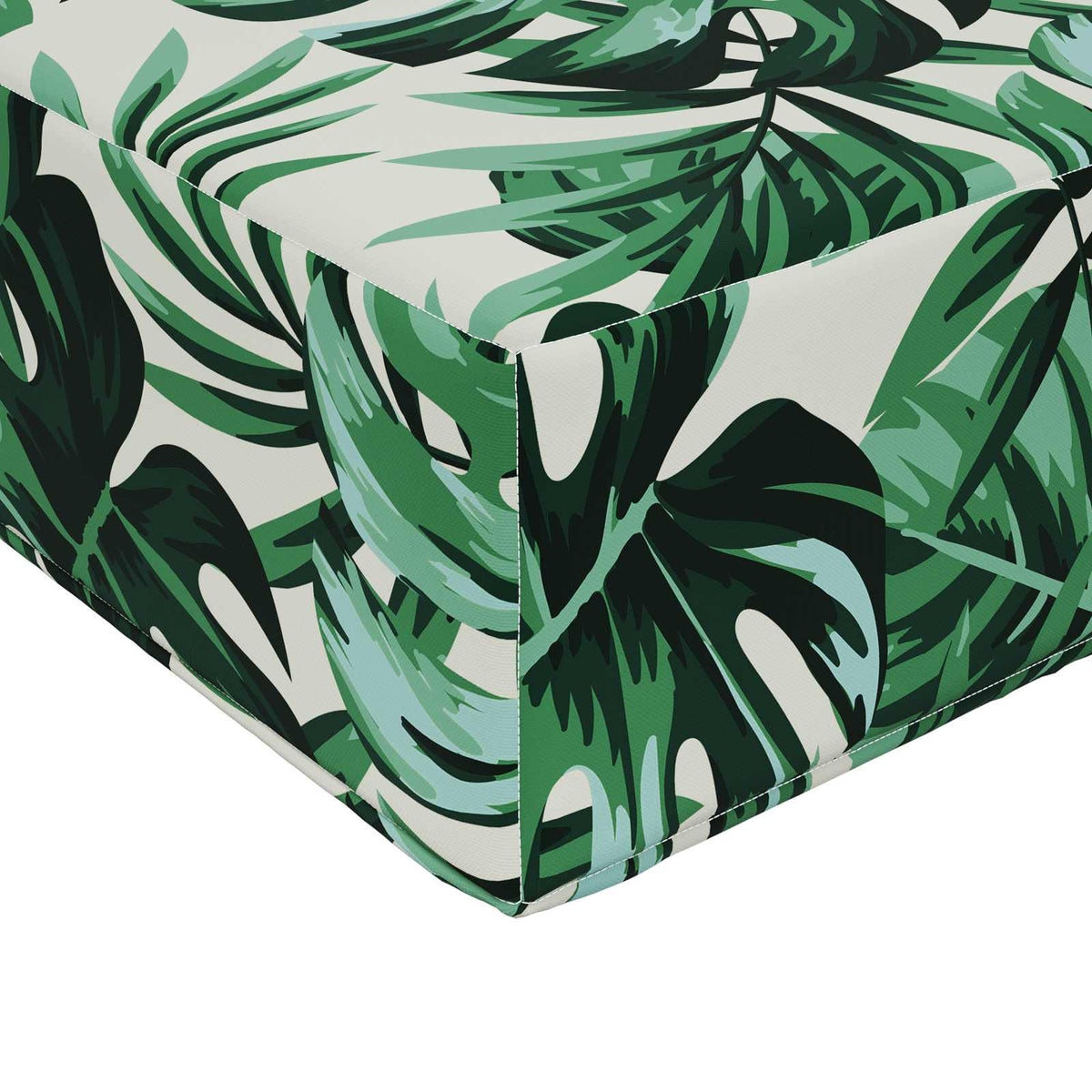 Sofakissen für draußen Polyester Blattmuster 60 x 60 cm