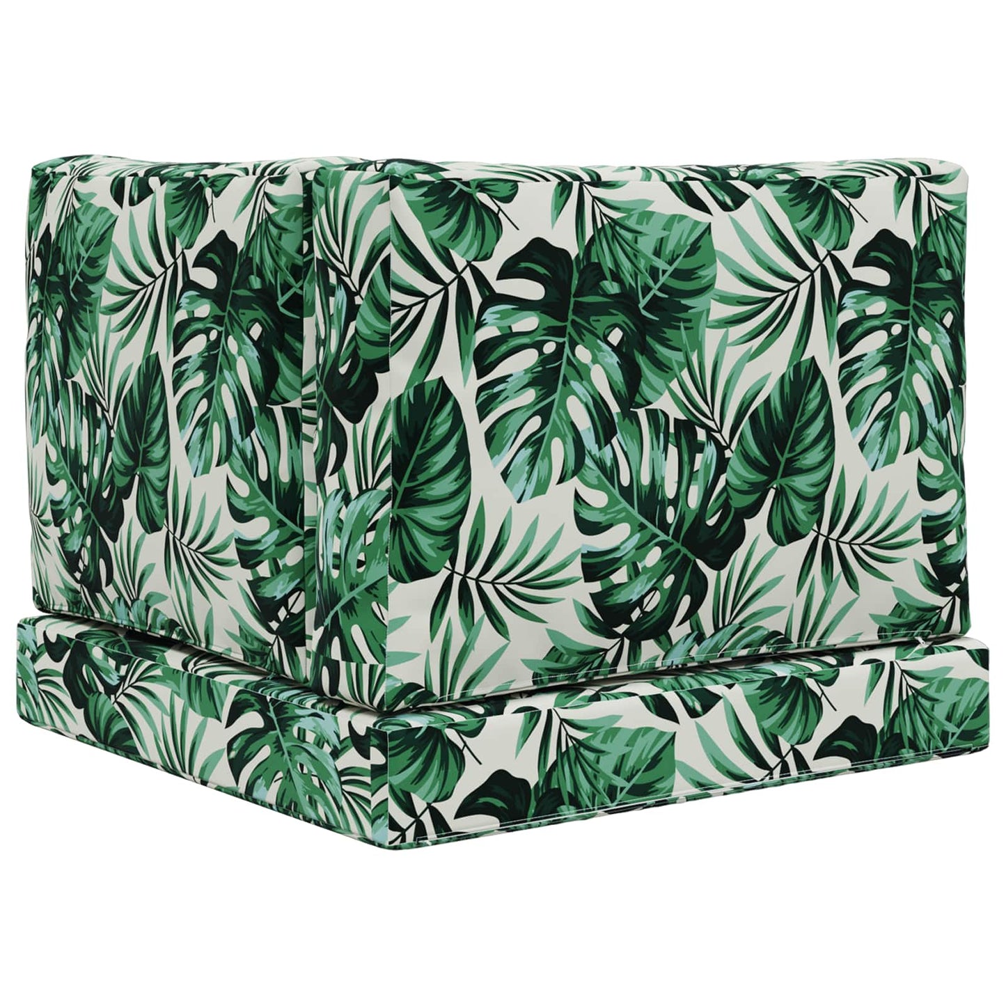 Sofakissen für draußen Polyester Blattmuster 60 x 60 cm
