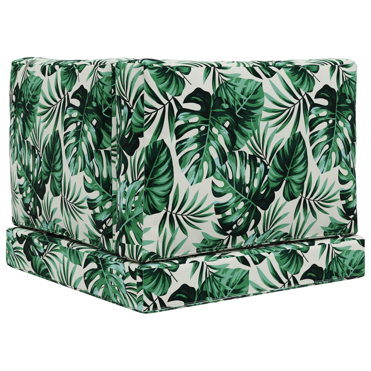 Sofakissen für draußen Polyester Blattmuster 60 x 60 cm