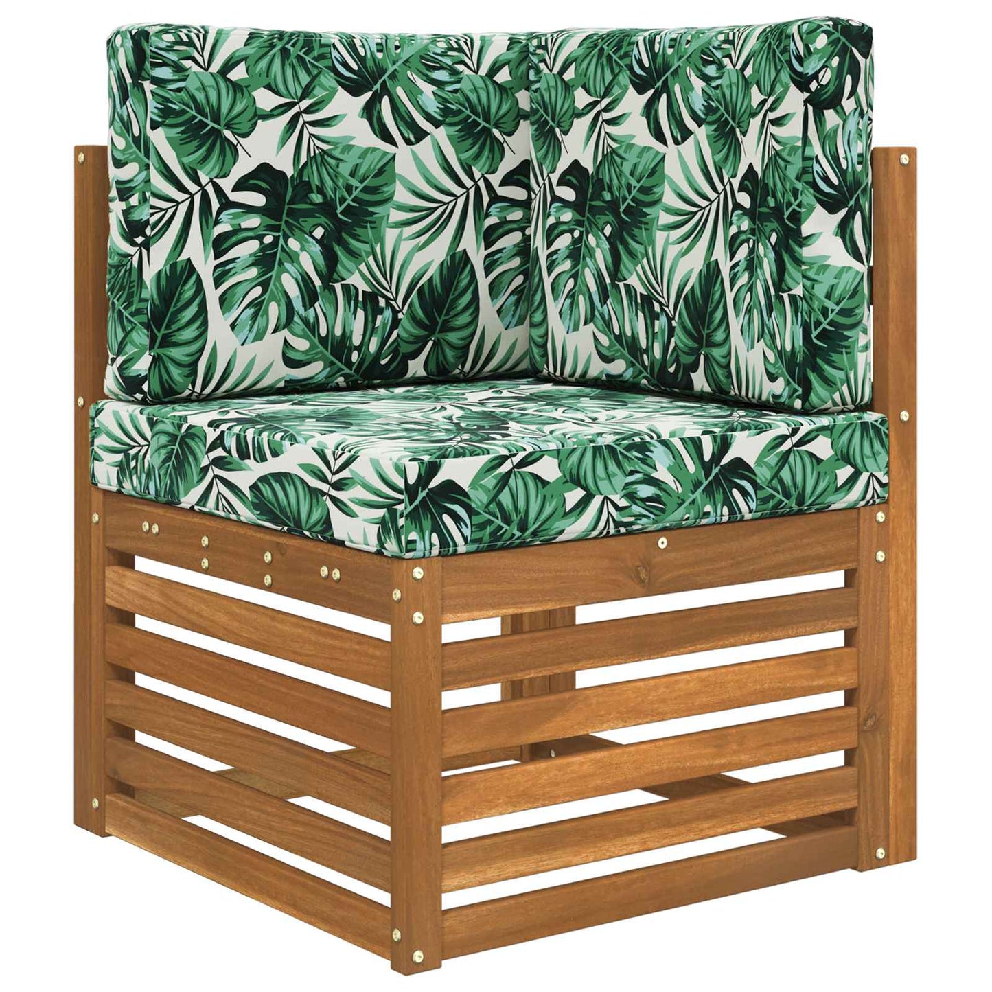 Sofakissen für draußen Polyester Blattmuster 60 x 60 cm