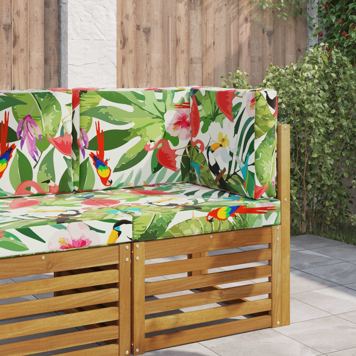 Sofakissen für draußen Polyester Bunt 60 x 60 cm