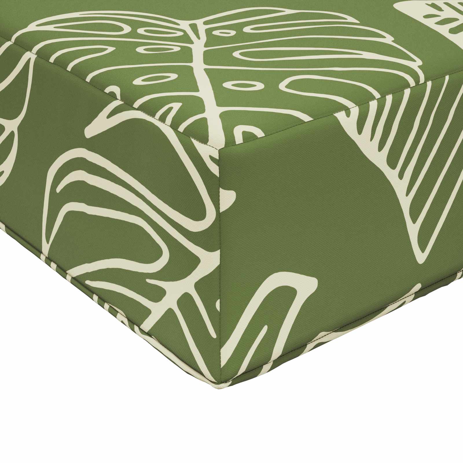 Sofakissen für draußen Polyester Blattdesign 60 x 60 cm
