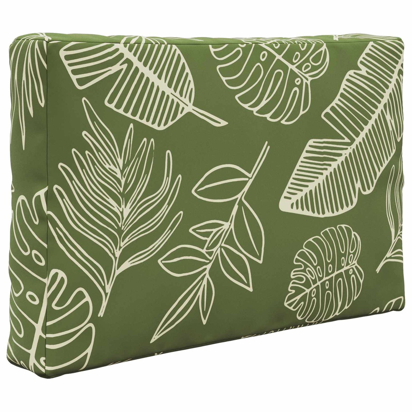 Sofakissen für draußen Polyester Blattdesign 60 x 60 cm